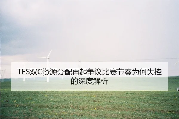 TES双C资源分配再起争议比赛节奏为何失控的深度解析